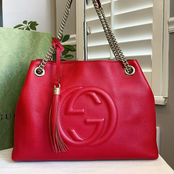 🔥Like NeW! Authentic Gucci SoHo Shoulder Bag - Picture 9 of 16